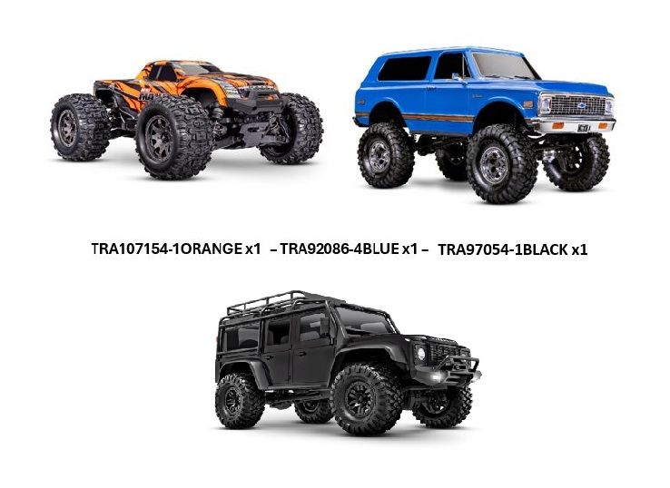 Traxxas Mini Maxx, Chevy K5 Blazer High Trail, & TRX-4M!