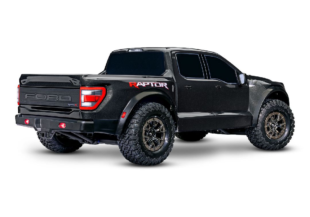 Traxxas Ford Raptor R w/ Brushless VXL-3s ESC- Metallic Black - Click Image to Close