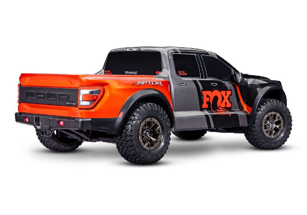 Traxxas Ford Raptor R w/ Brushless VXL-3s ESC - Fox - Click Image to Close
