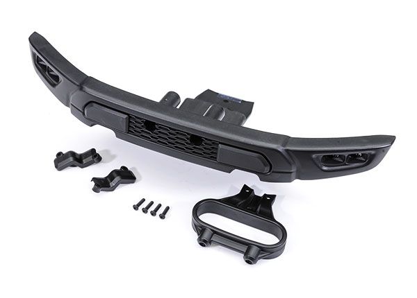 Traxxas Front Bumper & Mount, Light Covers (L/R)(Ford Raptor R) - Click Image to Close