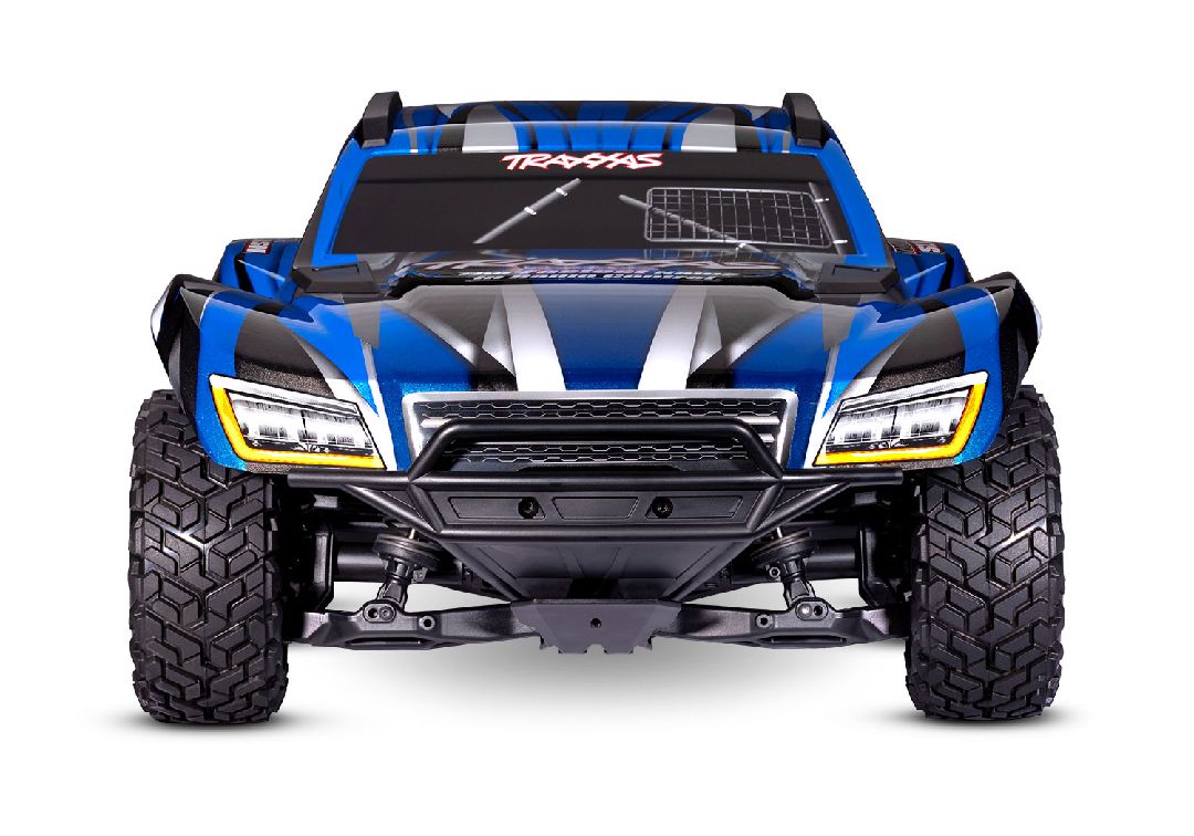 Traxxas Maxx Slash 1/8 4WD Brushless Short Course Truck - Blue - Click Image to Close