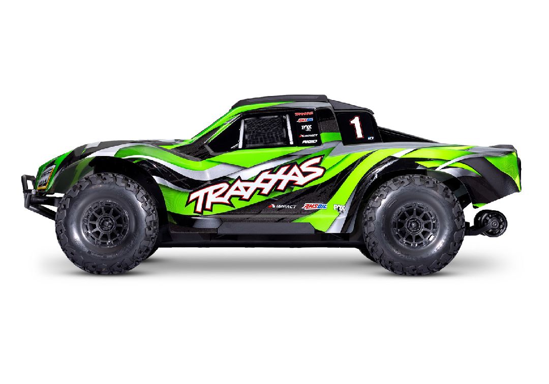 Traxxas Maxx Slash 1/8 4WD Brushless Short Course Truck -Green - Click Image to Close