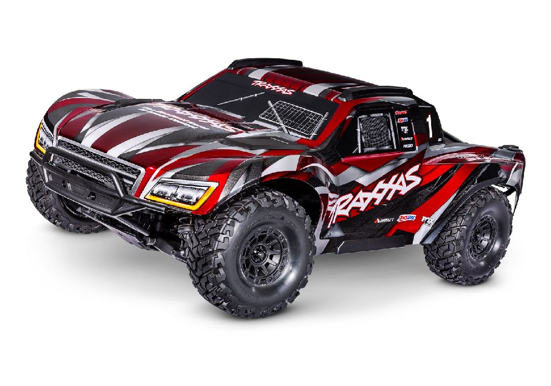 Traxxas Maxx Slash 1/8 4WD Brushless Short Course Truck - Red - Click Image to Close