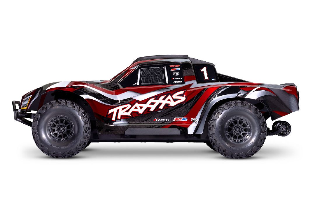 Traxxas Maxx Slash 1/8 4WD Brushless Short Course Truck - Red - Click Image to Close