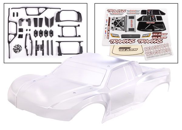 Traxxas Body, Maxx Slash, clear