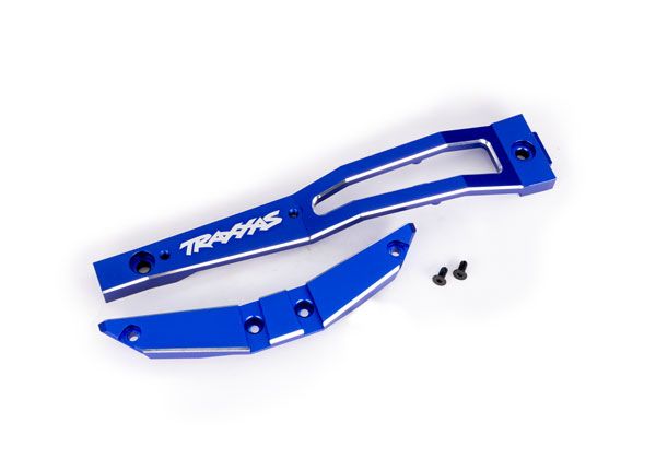 Traxxas Chassis brace, front, 6061-T6 aluminum (blue-anodized/ 2.5x6mm CCS (with threadlock) (2)