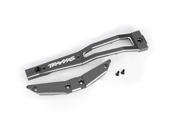 Traxxas Chassis brace, front (gray-anodized) - Click Image to Close