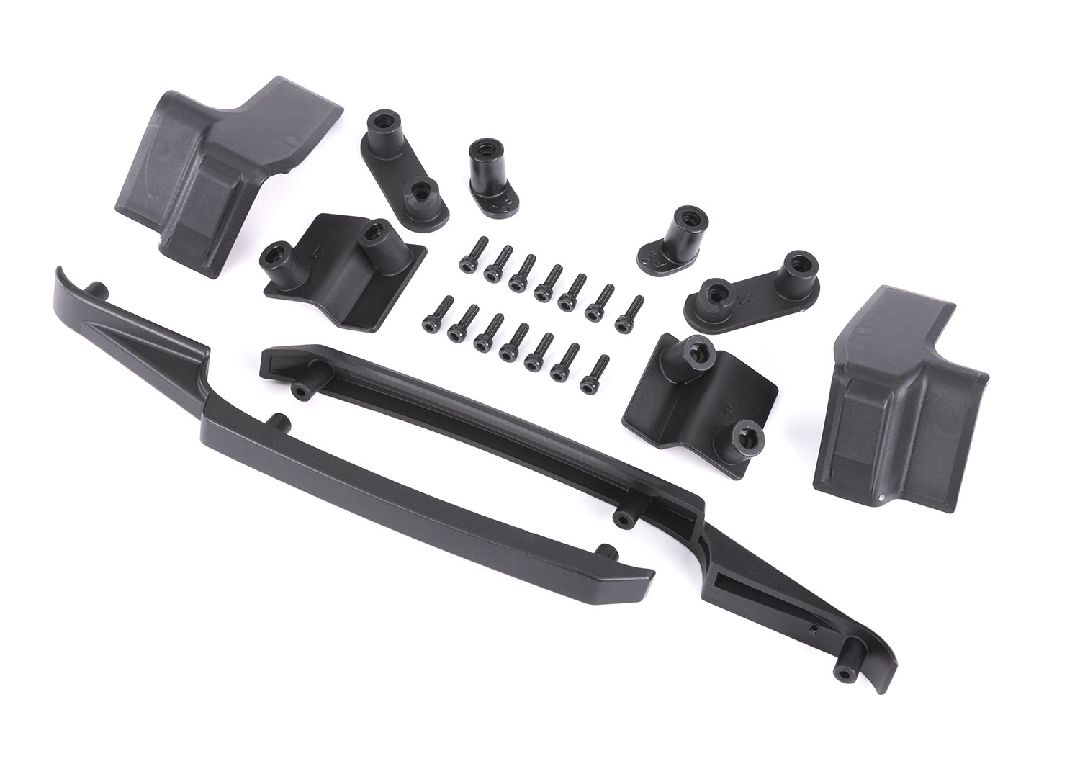 Traxxas Body reinforcement set, black/ skid pads (roof) - Click Image to Close