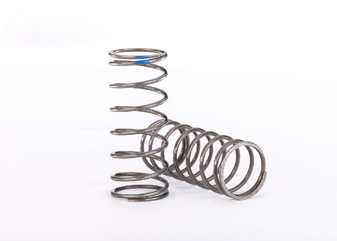 Traxxas Springs, shock (natural finish) (GT-Maxx) (1.400 rate, blue stripe) (2)