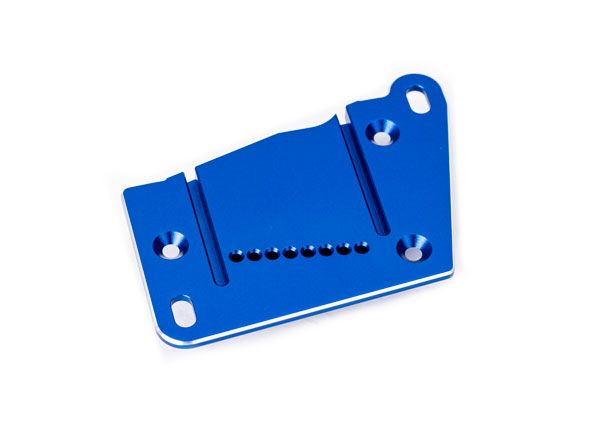 Traxxas Motor mount cap, 6061-T6 aluminum (blue-anodized)