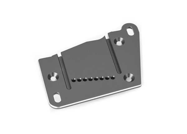 Traxxas Motor mount cap, 6061-T6 aluminum (gray-anodized)