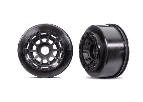 Traxxas Wheels, Maxx Slash (black) (2) - Click Image to Close