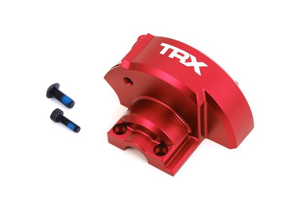 Traxxas Cover, gear (red-anodized 6061-T6 aluminum) - Click Image to Close