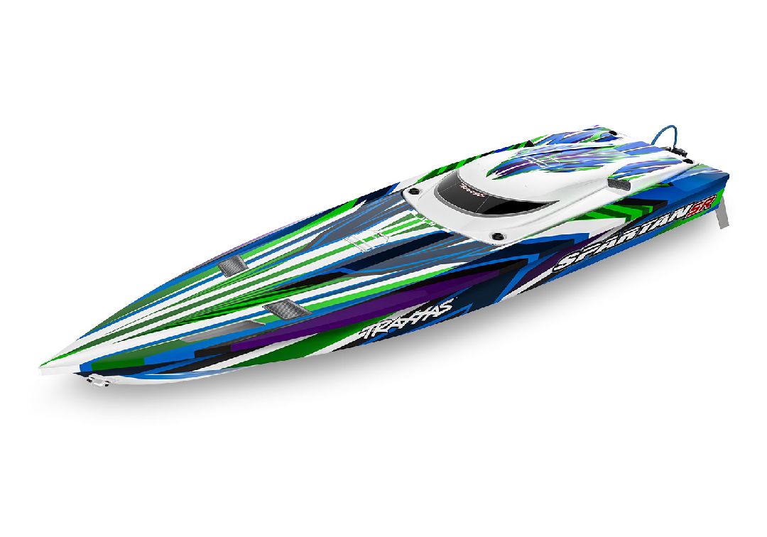 Traxxas Spartan SR 36" Race Boat with Self-Righting - Green - Click Image to Close