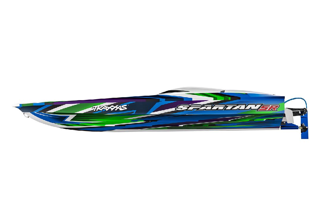 Traxxas Spartan SR 36" Race Boat with Self-Righting - Green - Click Image to Close