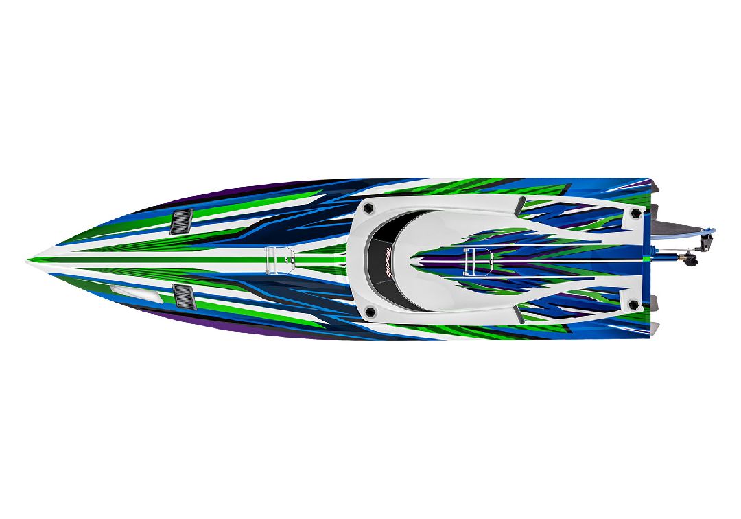 Traxxas Spartan SR 36" Race Boat with Self-Righting - Green - Click Image to Close