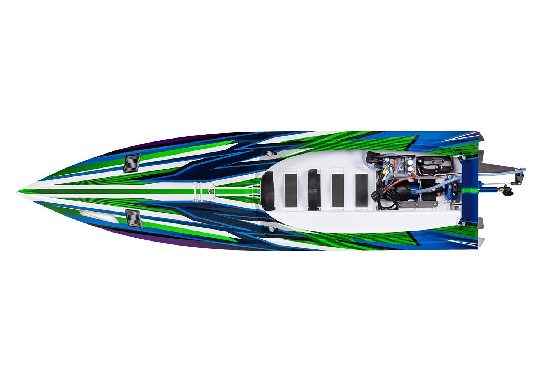 Traxxas Spartan SR 36" Race Boat with Self-Righting - Green - Click Image to Close