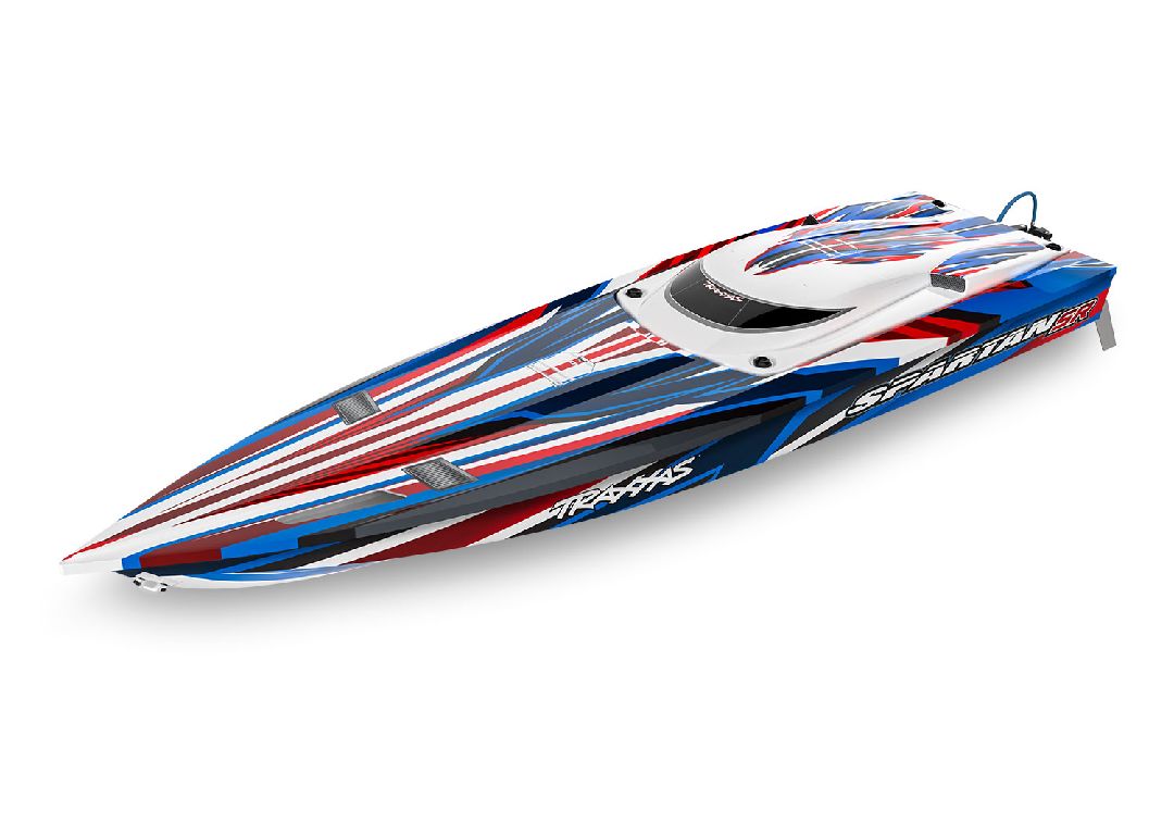 Traxxas Spartan SR 36" Race Boat with Self-Righting - Red - Click Image to Close