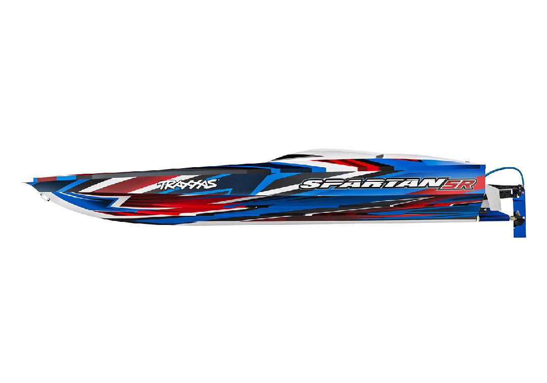 Traxxas Spartan SR 36" Race Boat with Self-Righting - Red - Click Image to Close
