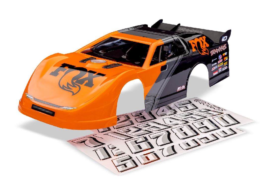 Traxxas Body, Slash Late Model, Fox (painted, decals applied)