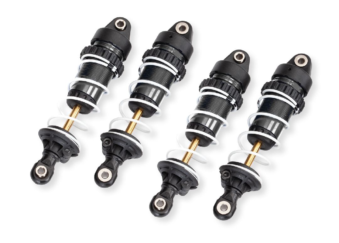 Traxxas Shocks, GTR long, hard-anodized, PTFE-coated bodies with TiN shafts (assembled with springs) (4)