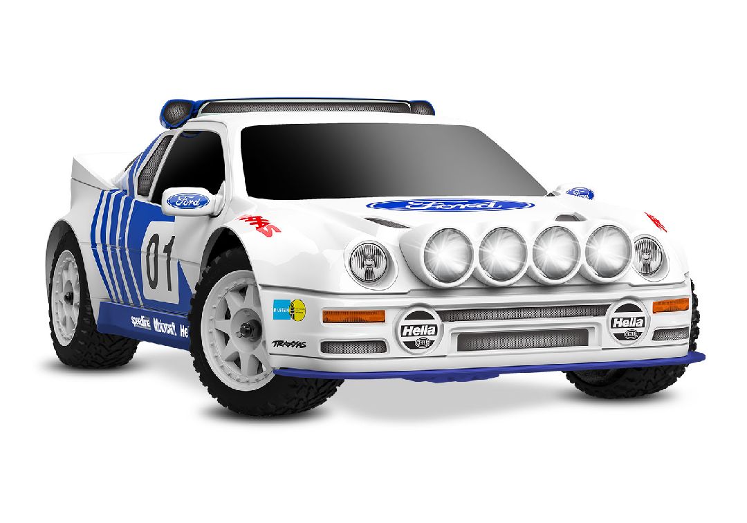 Traxxas 1/16 RS200 Mini Rally VXL-3S 4x4 RTR - White (B&C Incl)