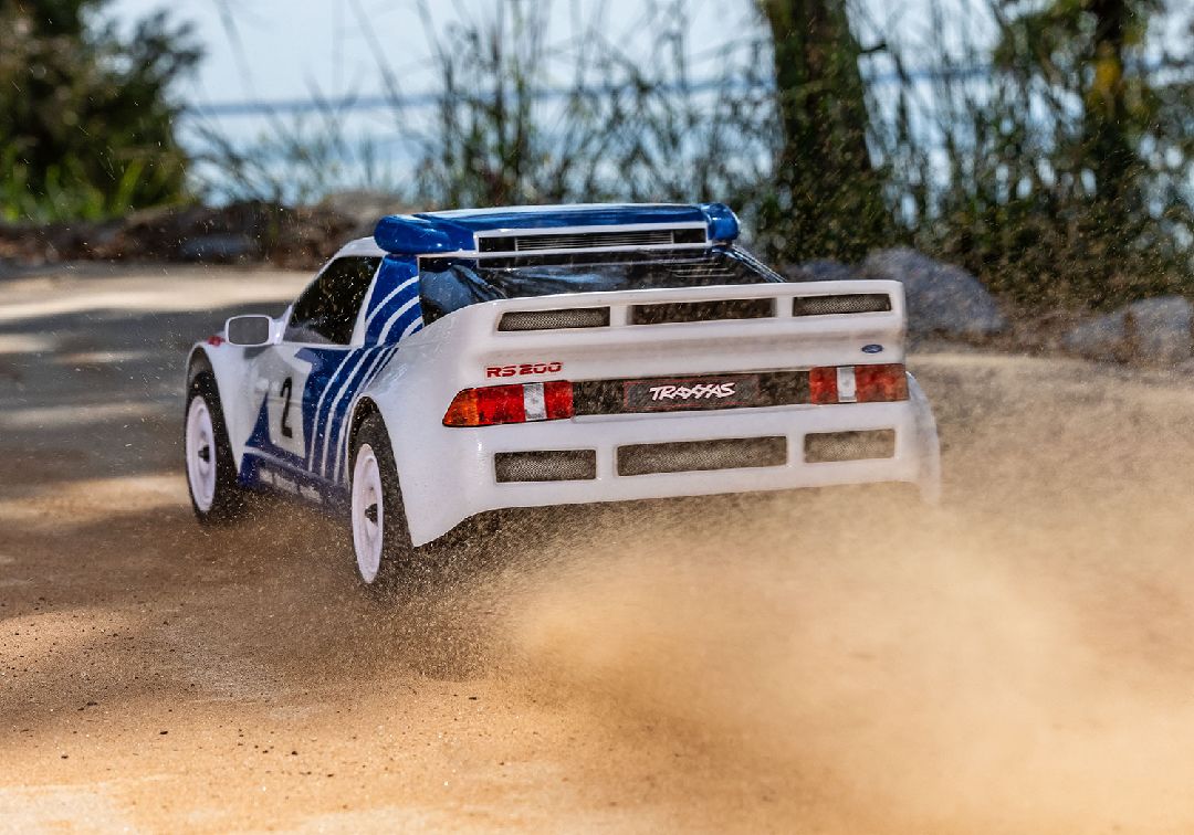 Traxxas 1/16 RS200 Mini Rally VXL-3S 4x4 RTR - White (B&C Incl)