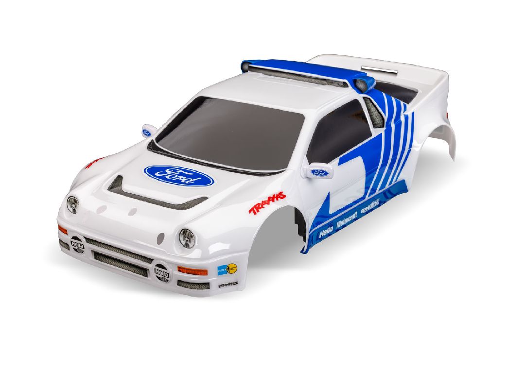 Traxxas Body, Ford RS200, complete (white) (decals applied)