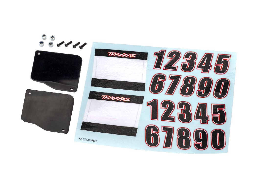 Traxxas Number plates, left & right (for #10811 series bodies)