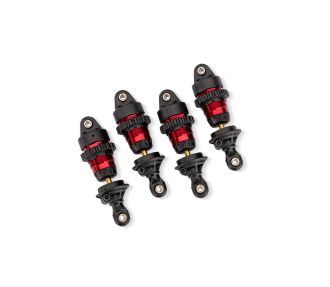 Traxxas Shocks GTR short PTFE-coated w TiN shafts (4) - Red