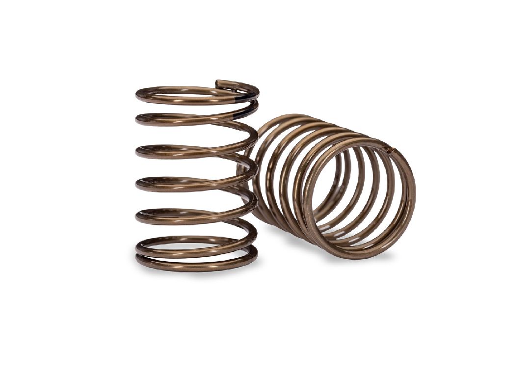 Traxxas Short Ultra Shock Springs (1.28-Rate Black Stripe) (2)