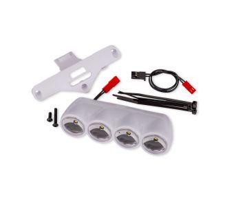 Traxxas LED light pod, white (w/ LED lights & wire harness)