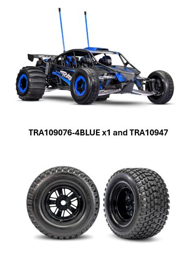 Traxxas Pro-Scale Funco Sand Car 2wd RTR - Blue W/ Extra Tires!