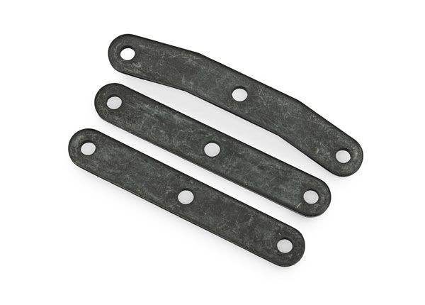 Traxxas Bulkhead tie bar, front, upper (1)/ lower (2) (steel)