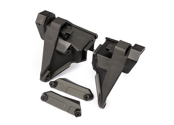 Traxxas Shock tower extensions, rear (left & right)/ mounts (left & right)