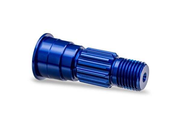 Traxxas Stub axle, front, 6061-T6 aluminum (blue-anodized)