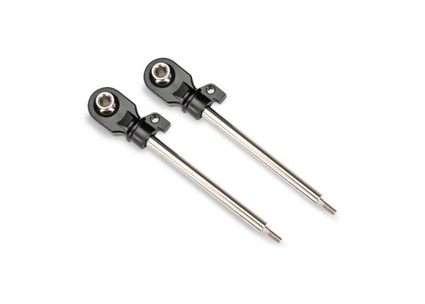 Traxxas Shock shafts, GT-Maxx, 72mm (steel, chrome finish)