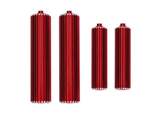 Traxxas Reservoirs, shocks (6061-T6 aluminum, red-anodized)