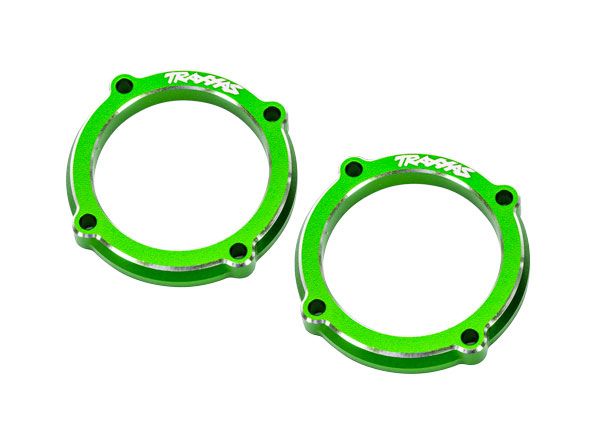 Traxxas Retainer, LED light pod (green-anodized 6061-T6 aluminum) (2)