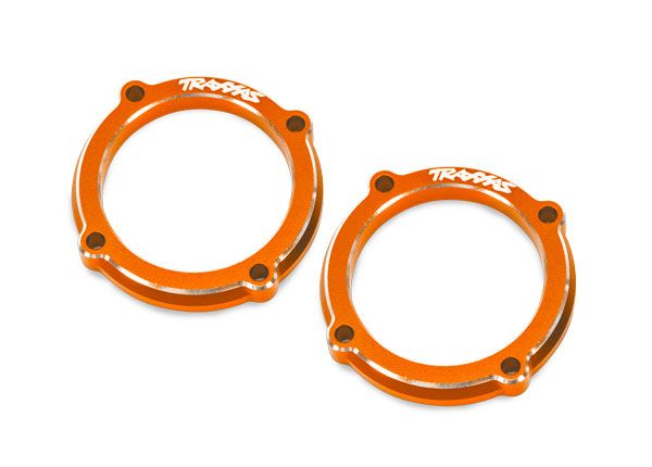 Traxxas Retainer, LED light pod (orange-anodized 6061-T6 aluminum) (2)