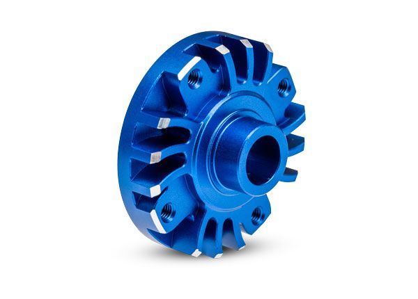Traxxas Adapter plate, ring gear (blue 6061-T6 aluminum)