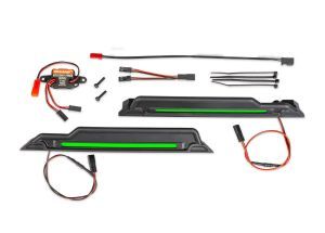 Traxxas LED light kit, green, complete (underbody)