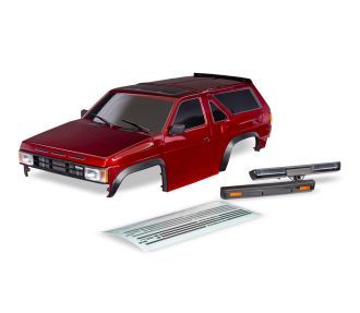 Traxxas Body, 1988 Nissan Pathfinder complete - red