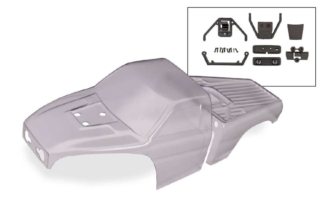 Traxxas TXC-4M Polycarbonate Truck Body - Clear