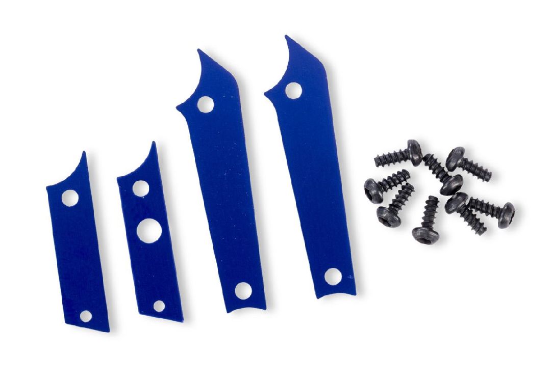 Traxxas TXC-4M Aluminum Chassis Panel Insert Set - Blue
