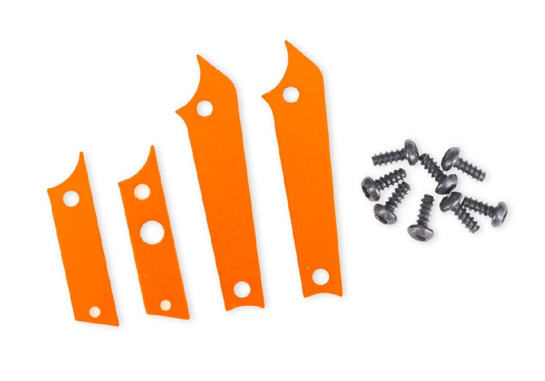 Traxxas TXC-4M Aluminum Chassis Panel Insert Set - Orange
