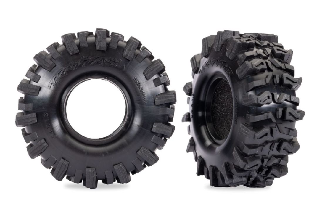 Traxxas TXC-4M Tires (2)/ Foam Inserts (2)