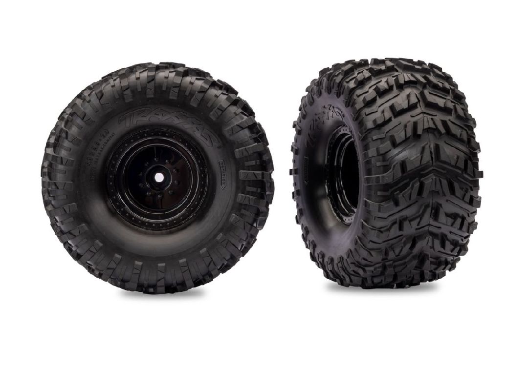 Traxxas Talon MXT Tires Glued with Black Wheels