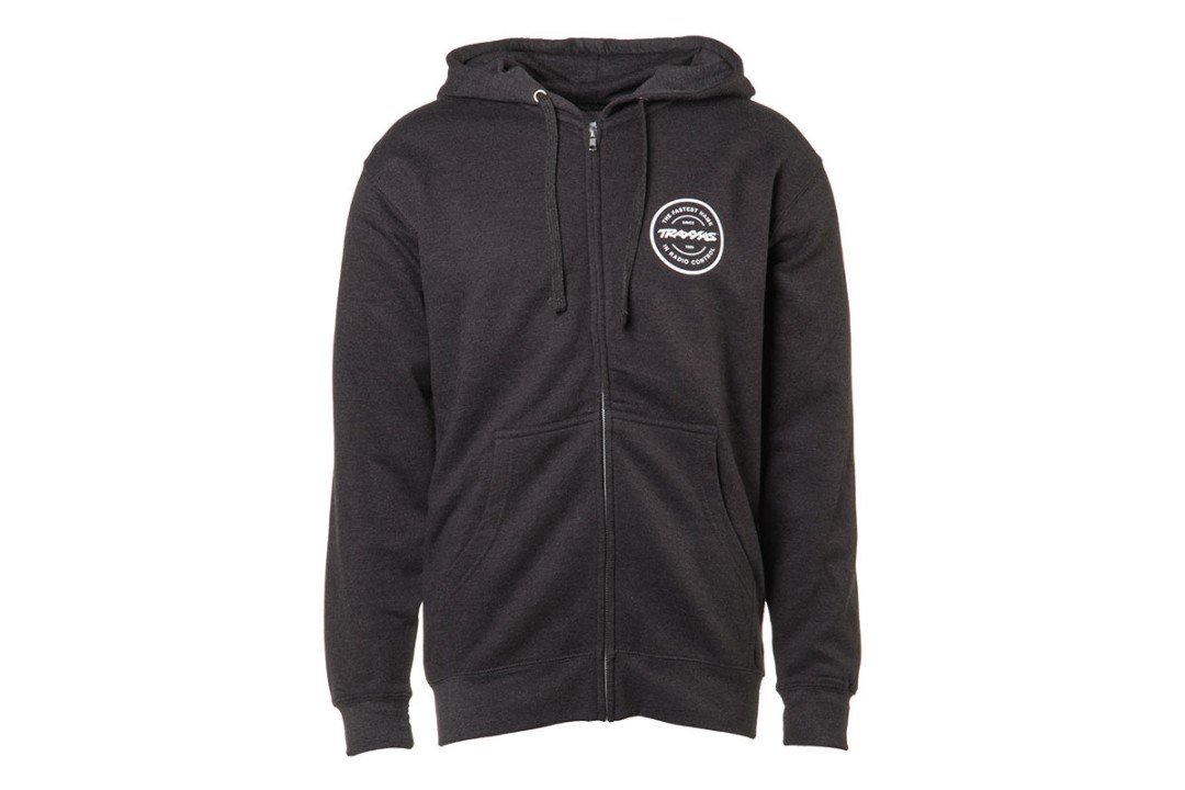 Traxxas Token Zip Hoodie Charcoal Small - Click Image to Close