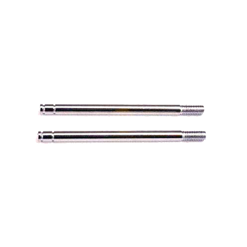 Traxxas Shock shafts, steel, chrome finish (long) (2) - Click Image to Close